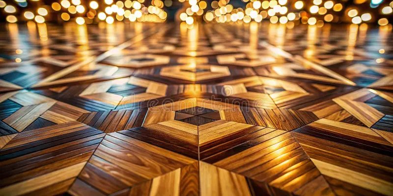 Herringbone parquet flooring